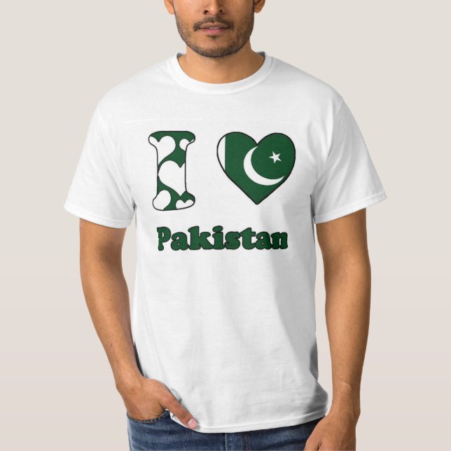 I love Pakistan T Shirt (Framsida)