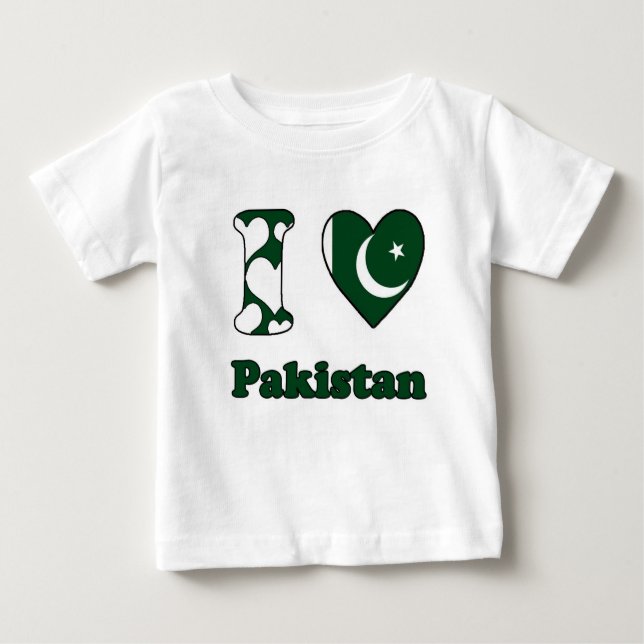 I love Pakistan T Shirt (Framsida)