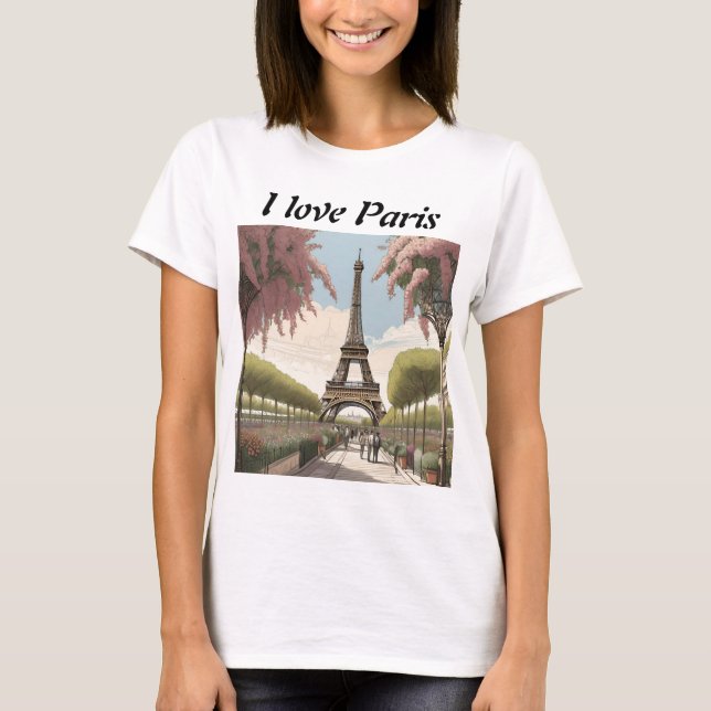 I love Paris T Shirt (Framsida)