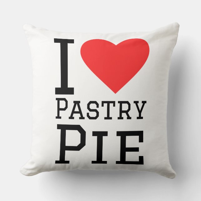 I love pastry pie kudde (Framsida)
