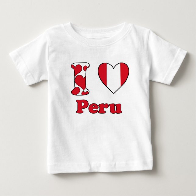 I love Peru Tee Shirt (Framsida)