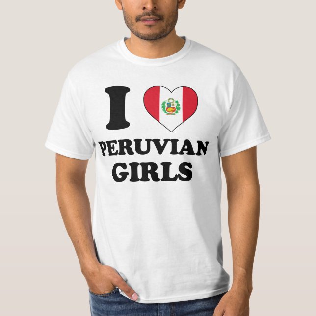 I love Peruvian Girls Tröja (Framsida)