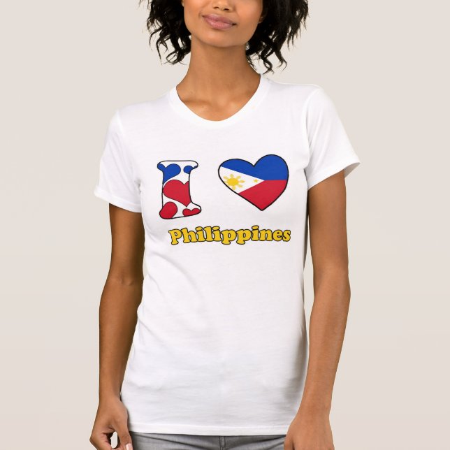 I love Philippines T Shirt (Framsida)