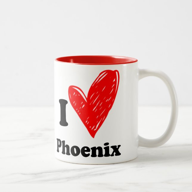 I love Phoenix Två-Tonad Mugg (Höger)