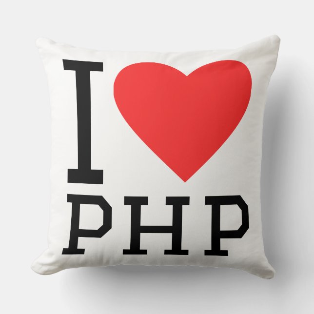 I love php  kudde (Framsida)