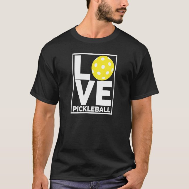 I Love Pickleball    Do You T Shirt (Framsida)