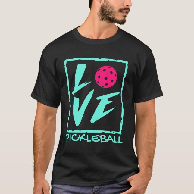 I Love Pickleball  Pickle Ball Player Pickleball T Shirt (Framsida)