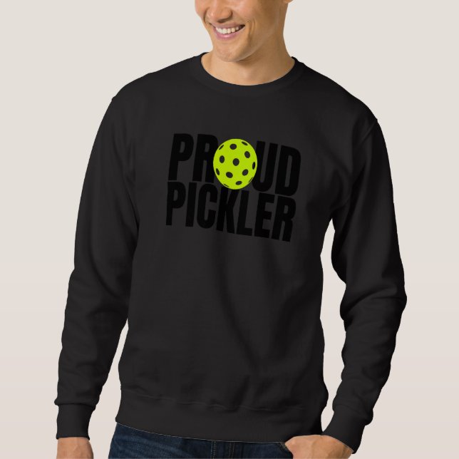 I Love Pickleball Player Sports  Pickleball Lång Ärmad Tröja (Framsida)