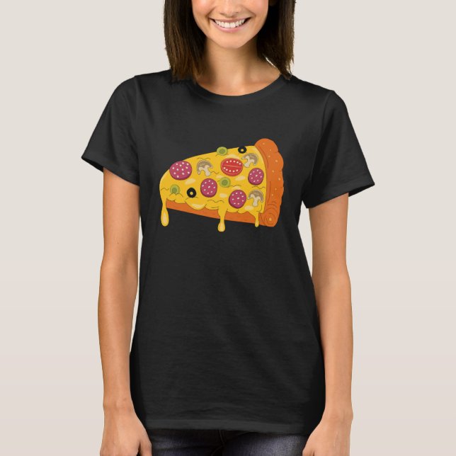 I Love Pizza  Food  Foodie T Shirt (Framsida)