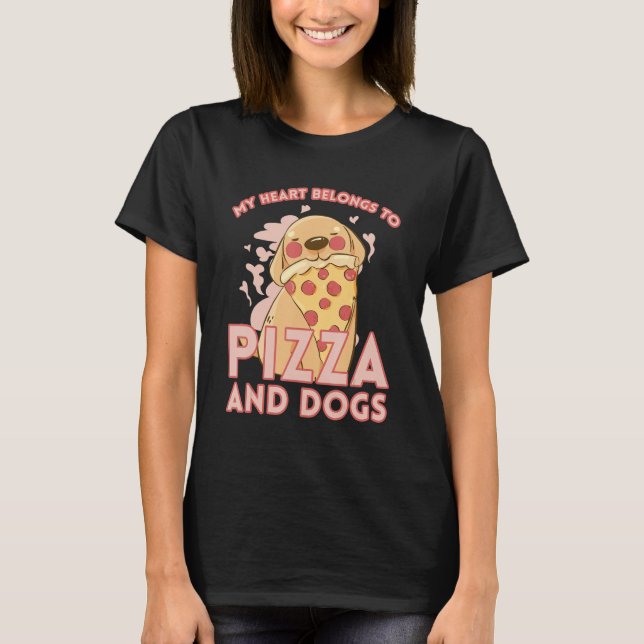 I Love Pizza Heart Valentines Day_3 T Shirt (Framsida)
