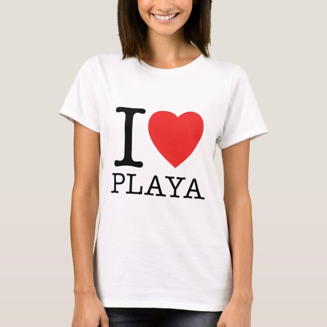 I Love Playa Tee Shirt (Framsida)