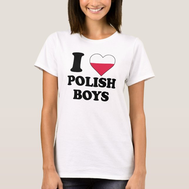 I love Polish Boys T-shirt (Framsida)