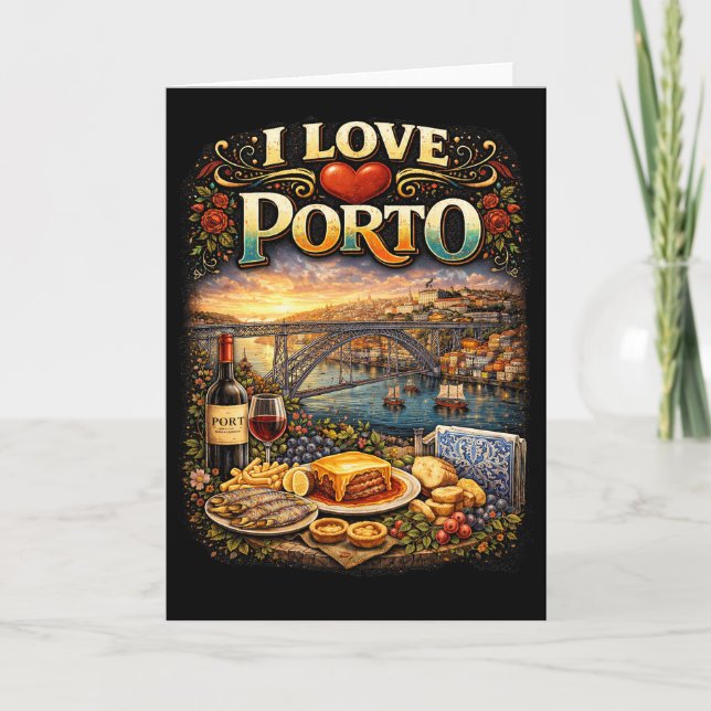 I Love Porto Helgkort (Framsida)