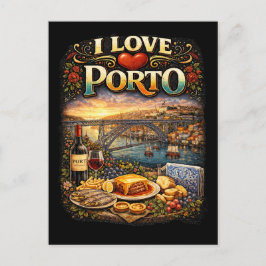 I Love Porto Vykort