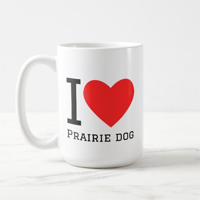 I love prairie dog kaffemugg (Vänster)