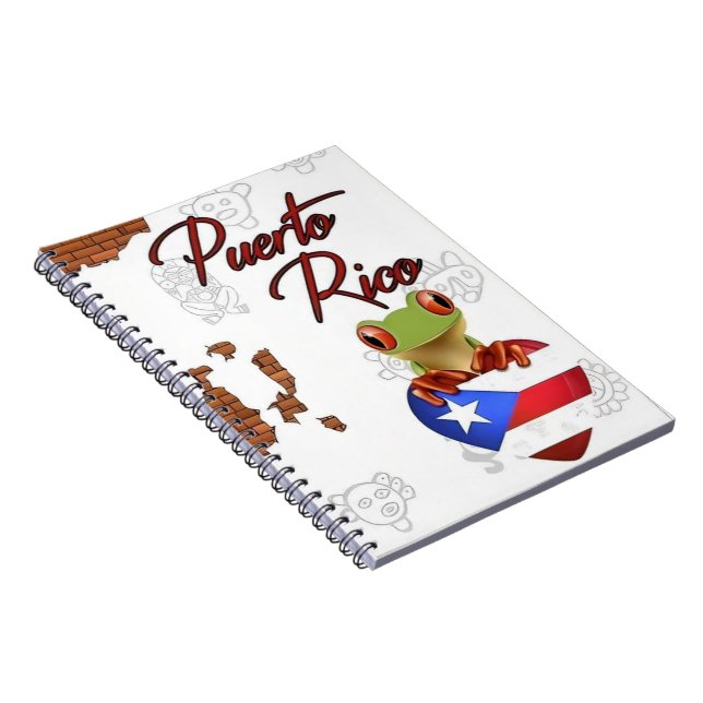 I Love Puerto Rico Anteckningsbok (Högra Sidan)