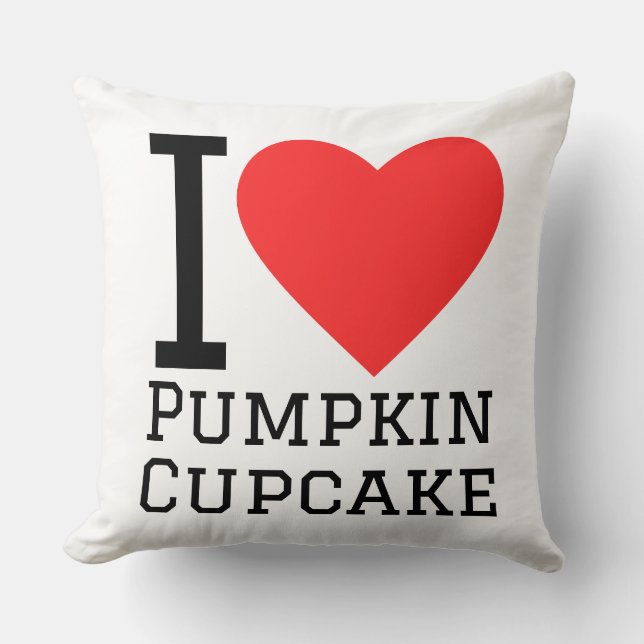 I love pumpkin cupcake kudde (Framsida)
