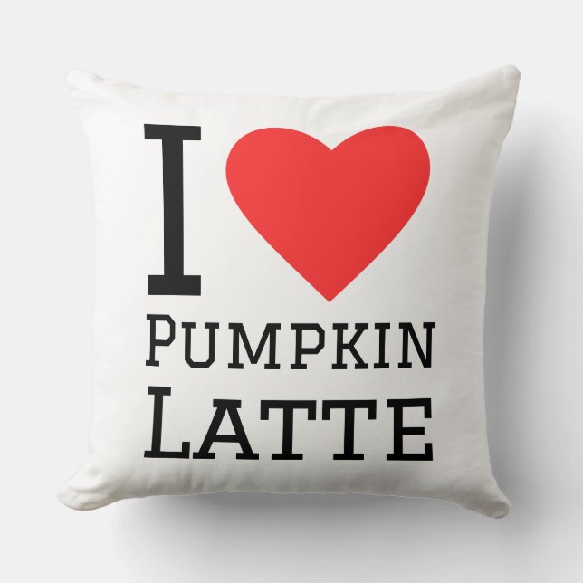 I love pumpkin latte kudde (Framsida)