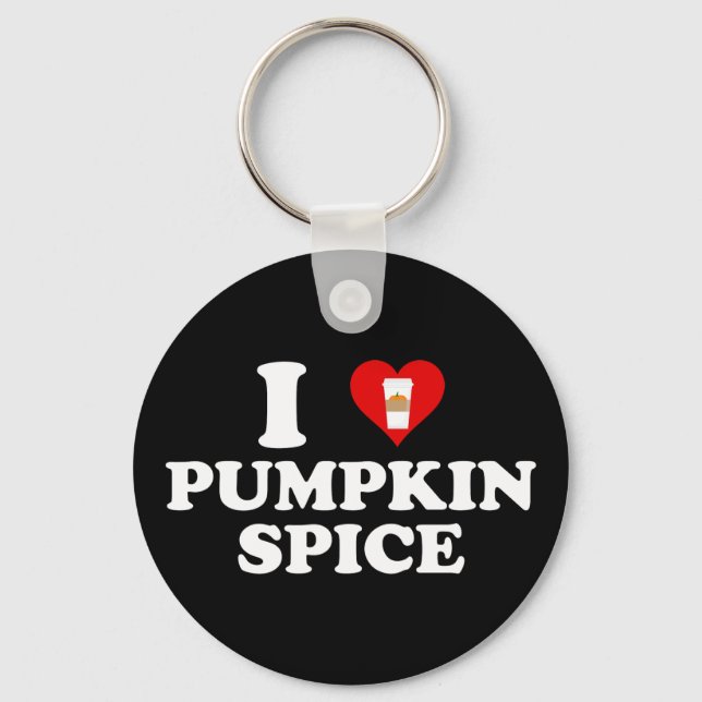 I Love Pumpkin Spice Nyckelring (Framsida)