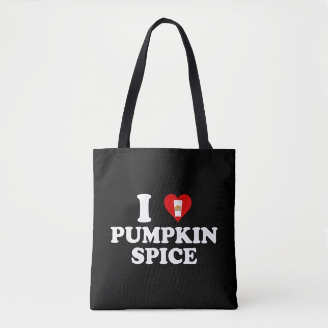 I Love Pumpkin Spice Tygkasse (Framsida)