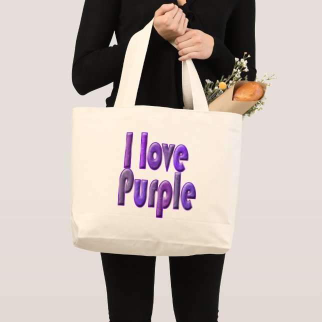 I love purple jumbo tygkasse (Framsida (produkt))