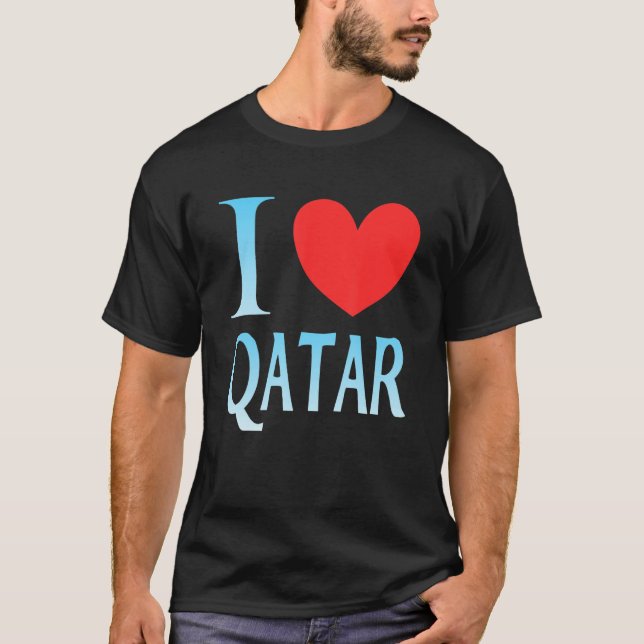 I love Qatar T Shirt (Framsida)