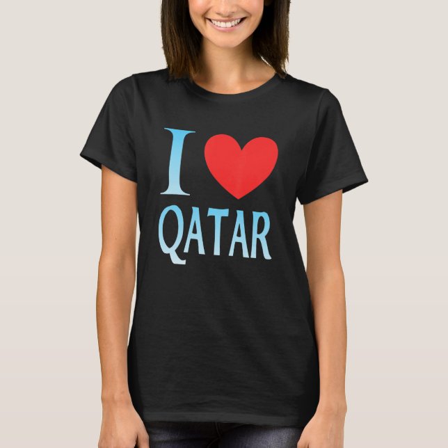I love Qatar T Shirt (Framsida)