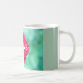 I LOVE Red Rose Mug Kaffemugg