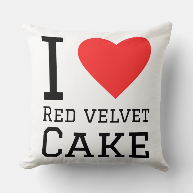 I love red velvet cake  kudde (Framsida)