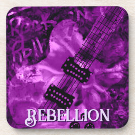 I Love Rock 'N Roll Electric Guitar Personalized Underlägg