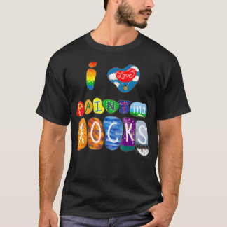 I Love Rock Painting Funny Rock Painter Artist T  Shirt