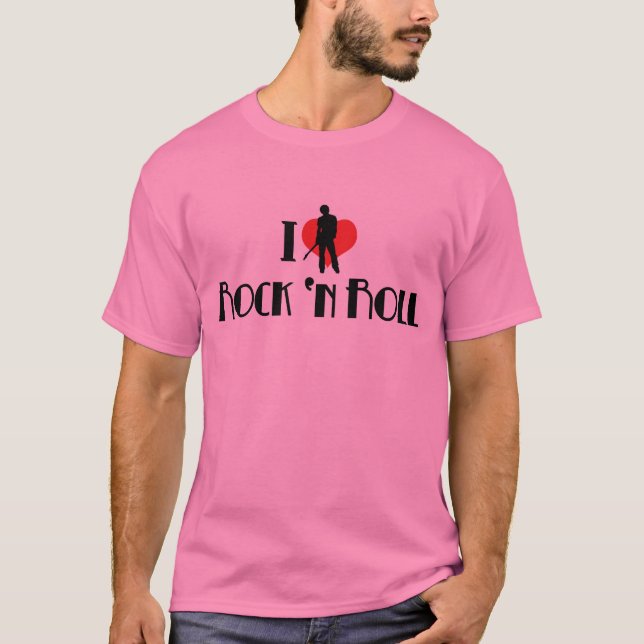 I Love Rock & Roll T-Shirt (Framsida)
