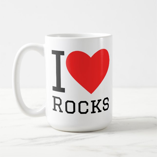 I love rocks kaffemugg (Vänster)