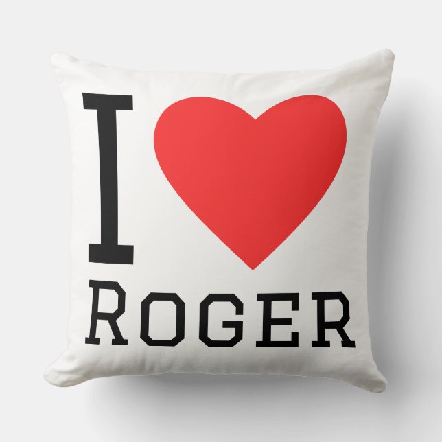 I love roger kudde (Framsida)