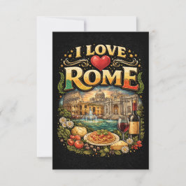 I Love Rome Tack Kort