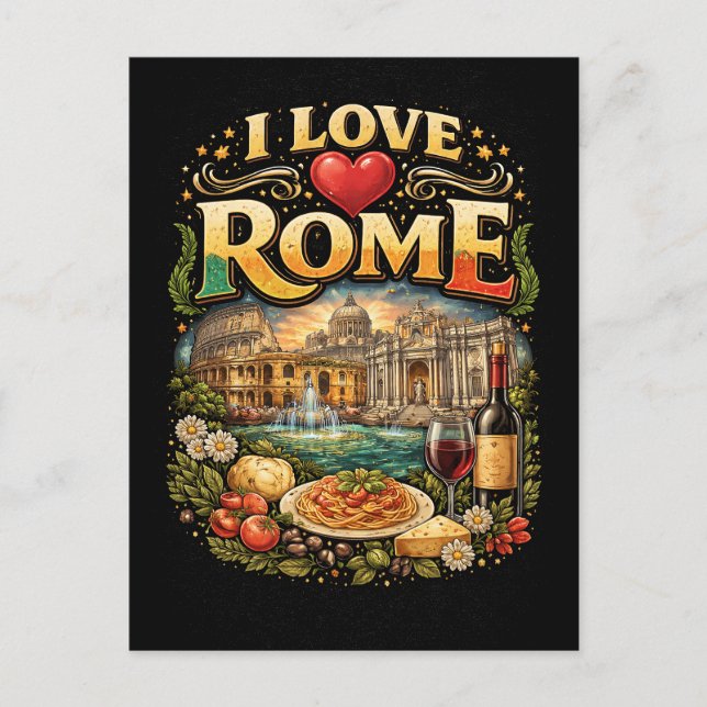 I Love Rome Vykort (Framsida)