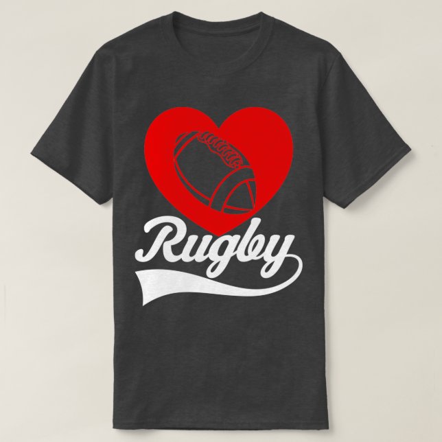 I love rugby Rugby forever 2 T Shirt (Design framsida)