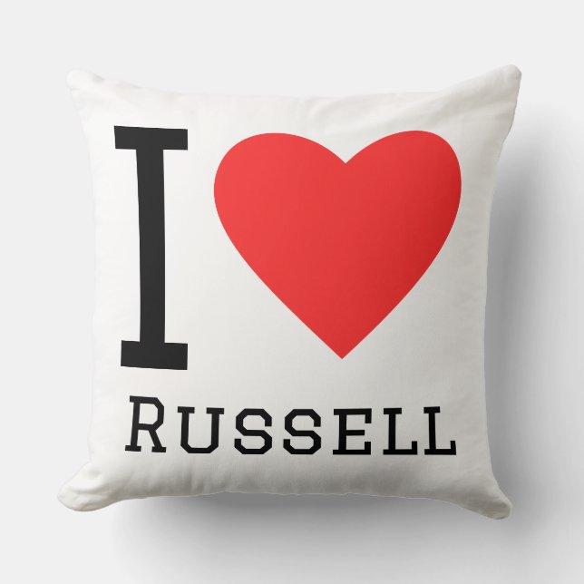 I love russell kudde (Framsida)