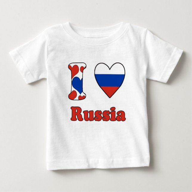 I love Russia Tee Shirt (Framsida)