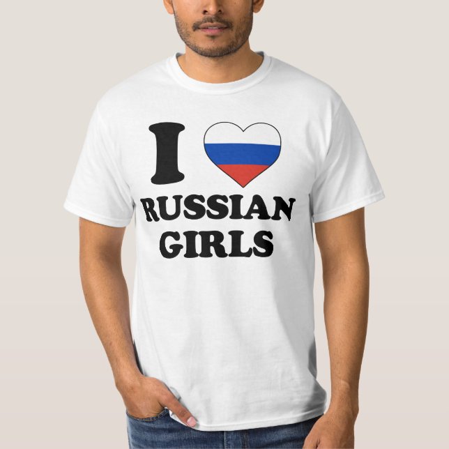 I love Russian Girls Tee (Framsida)