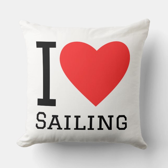 I love sailing kudde (Framsida)