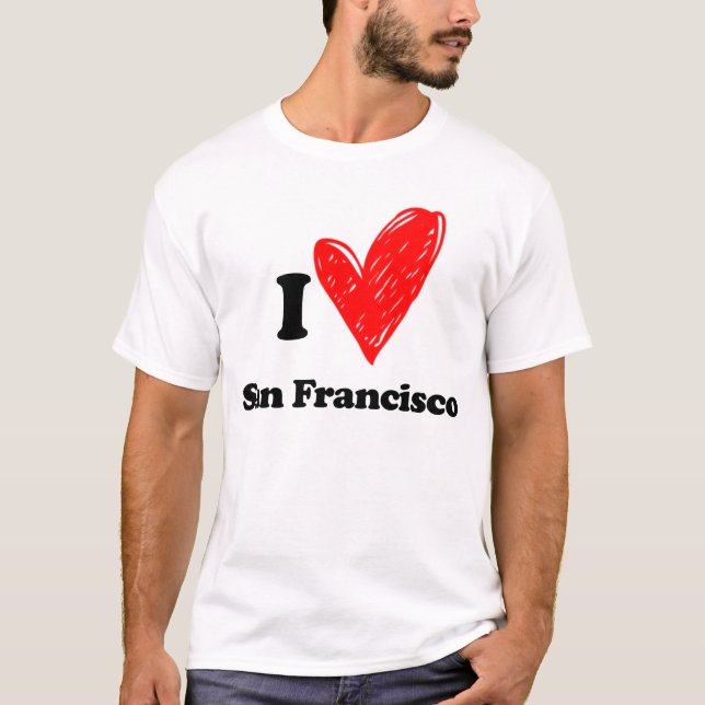 I love San Francisco T Shirt (Framsida)