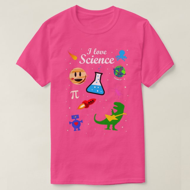 I Love ScienceTShirt  T Shirt (Design framsida)