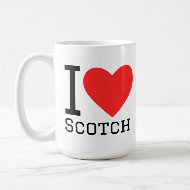 I love scotch  kaffemugg (Vänster)