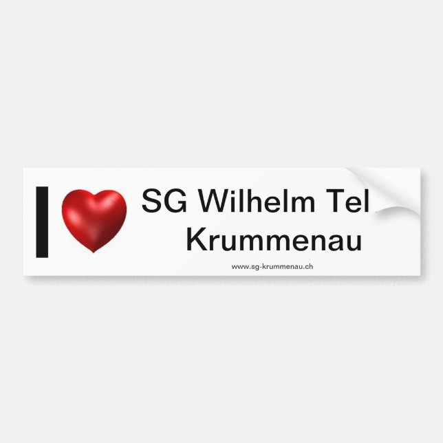 I Love SGWT Bildekal (Framsidan)