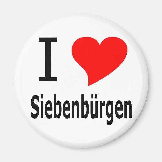 I love Siebenbürgen Magnet (Framsidan)