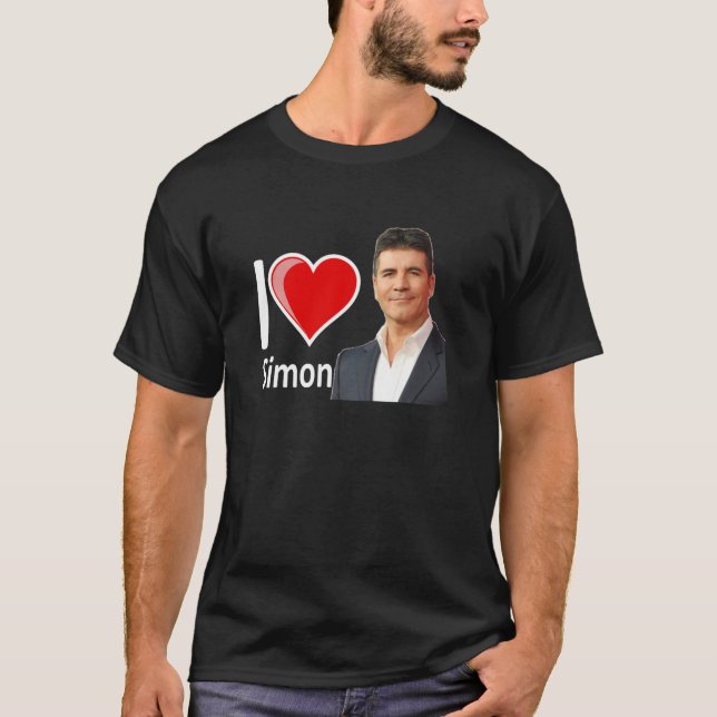 I Love Simon Cowell Essential T Shirt (Framsida)