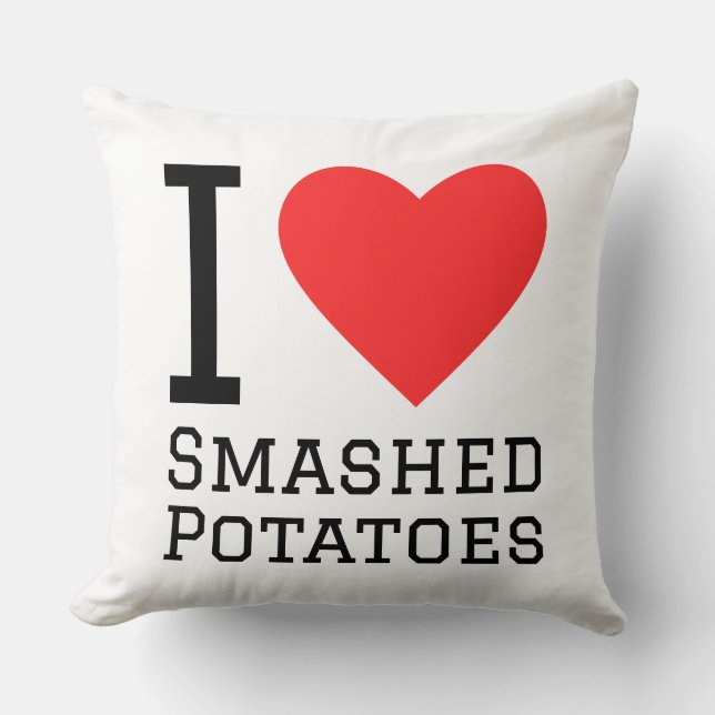 I love smashed potatoes kudde (Framsida)