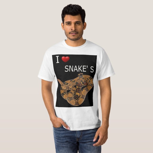 i love snakes t shirt (Hel framsida)
