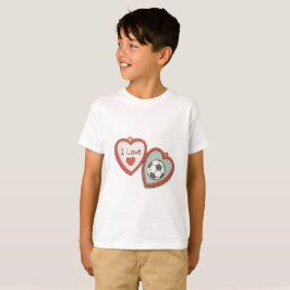 I Love Soccer Locket T Shirt